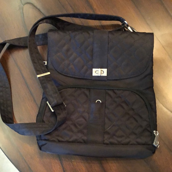 Travelon Handbags - Travelon Quilted, multiple zippered& knob pocket, wallet, adjust wide strap bag